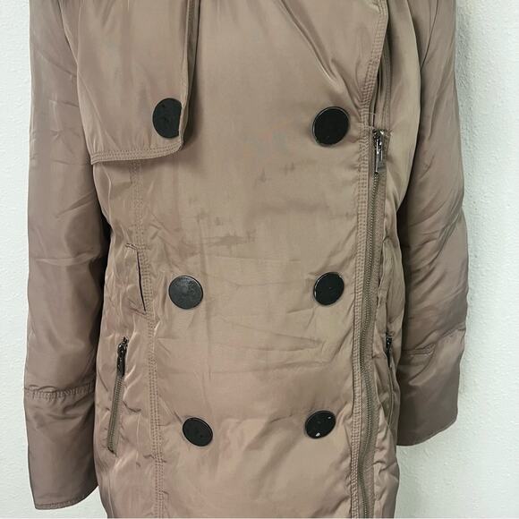 MaxMara Down Puffer Coat Brown Fur Hooded - Picture 5 of 9